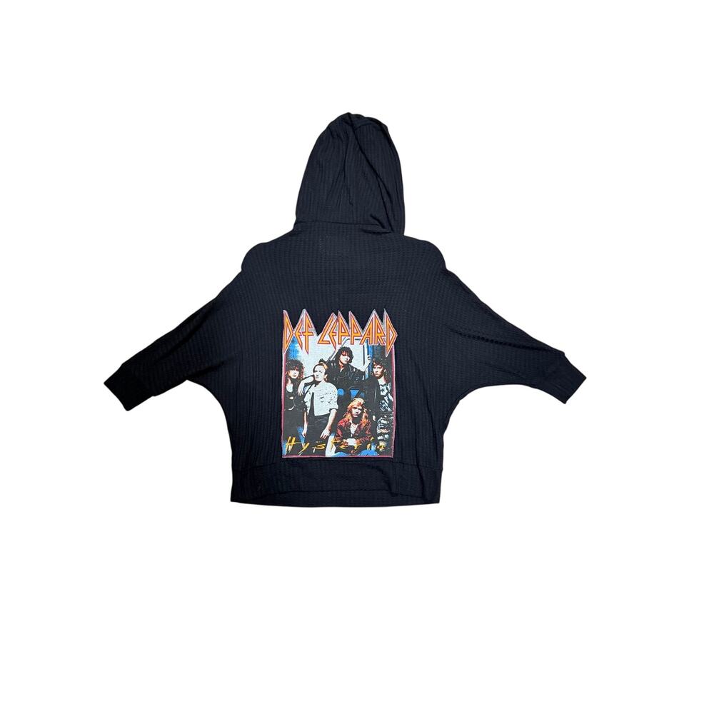 Def Leppard up cycle waffle knit top